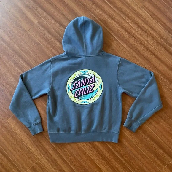 Santa Cruz Gray Skate Hoodie - Size M - Picture 7 of 10